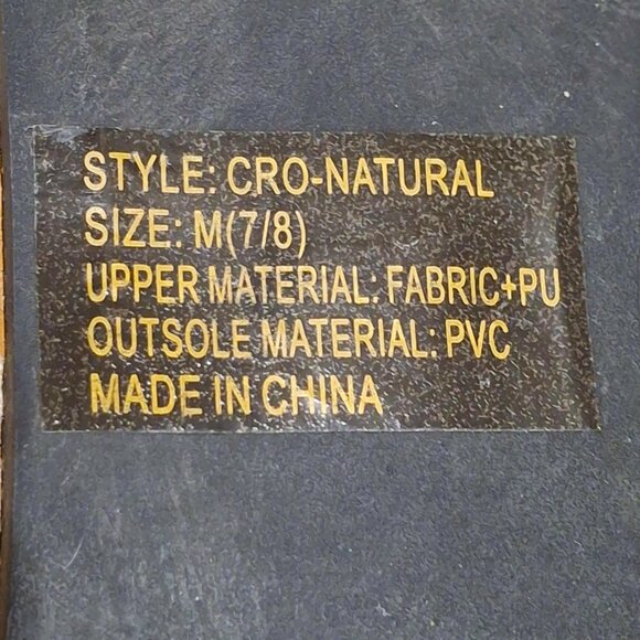 Sole Mates Brand, Flat Shoes Sandals Thongs. Tan Off-White Macramé. Size M 7/8 - Picture 10 of 12